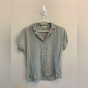 PYAAR brand button up short sleeve top/blouse.